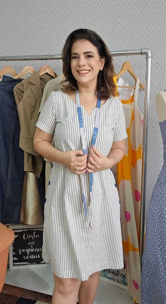 Célia em seu atelier